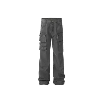 S3T5 Cargo Pants Unisex Washed Gray