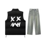 Set (Black Top+Yellow Mud Pants)