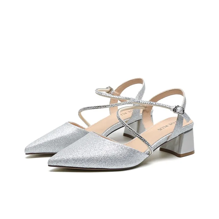 FIVE PLUS Chunky Heel High Heels 4.5cm Women's-2