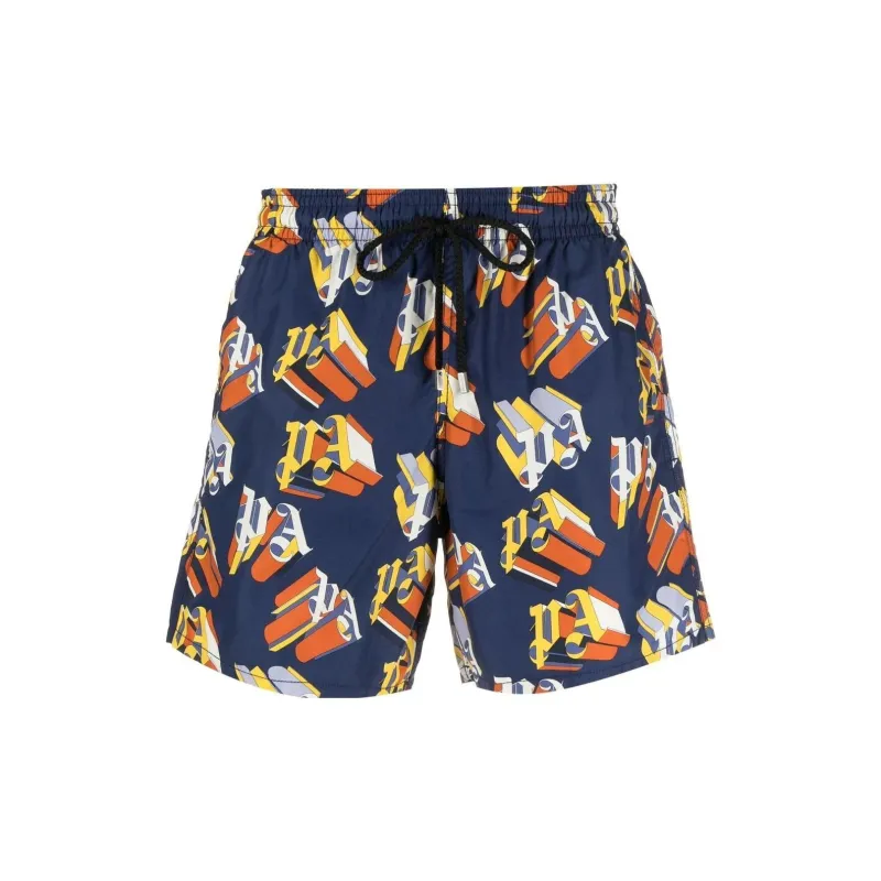 PALM ANGELS X Vilebrequin Monogram Swim Shorts-0