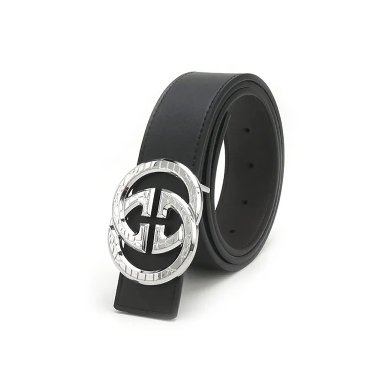 Lanza Cow Split Leather Belts Unisex Width 3.8CM-1