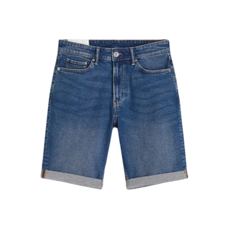 H&M Denim Shorts Men's Denim Blue-0