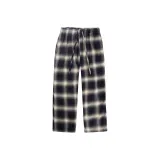 Plaid Black Pants Gray