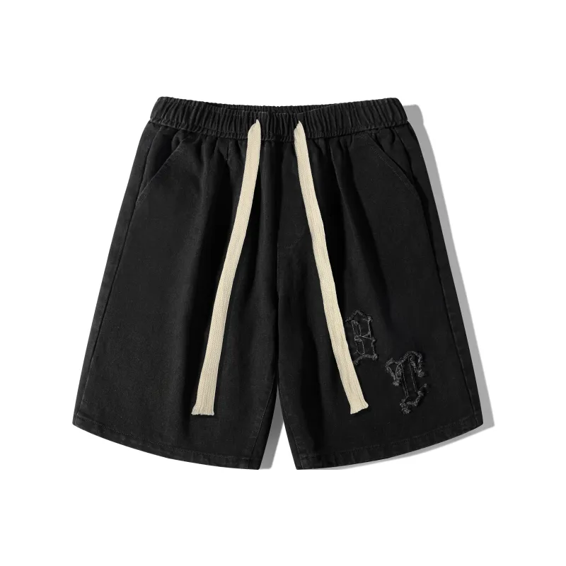 BEENTRILL Casual Shorts Unisex Black-0