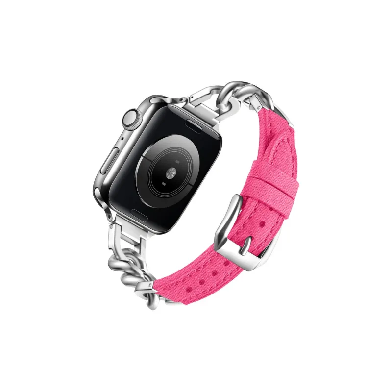 ZHENGGUANG Watch Band Apple Compatibility Artificial Leather Material-4