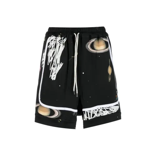 Vivienne Westwood Galaxy Printed Drawstring Knee Length Shorts