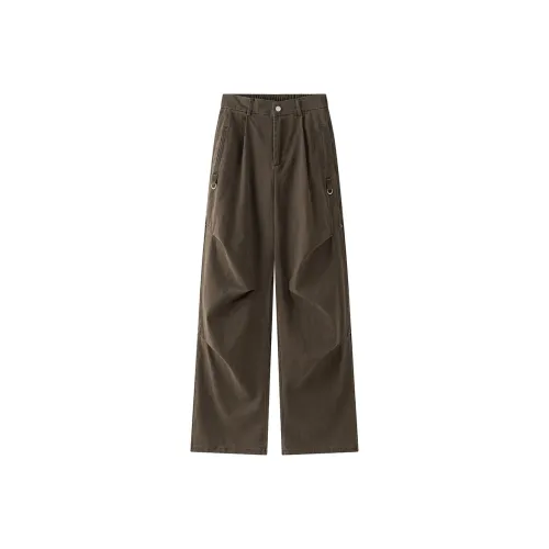 LOOX! Casual Pants Unisex Army Green