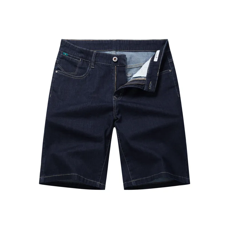 Dance With Wolves Denim Shorts Men's Dark Blue-0