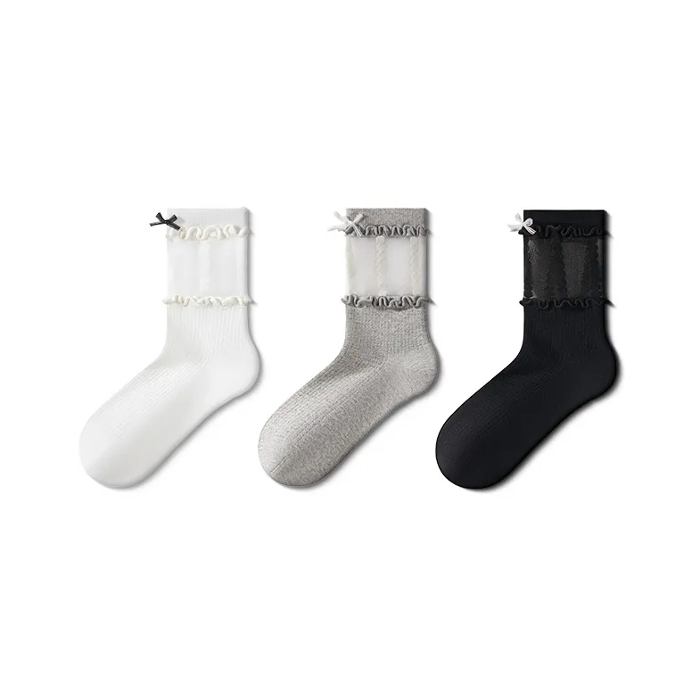 JKN Mid Calf Socks Women's Combo Set-11