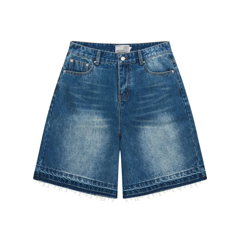 HARSH AND CRUEL Shorts Unisex Blue-0
