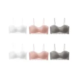 6 Pcs Set (White 2+Pink 2+Gray 2)