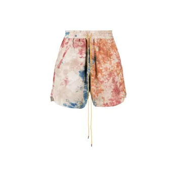 RHUDE Tie dye Linen Drawstring Shorts