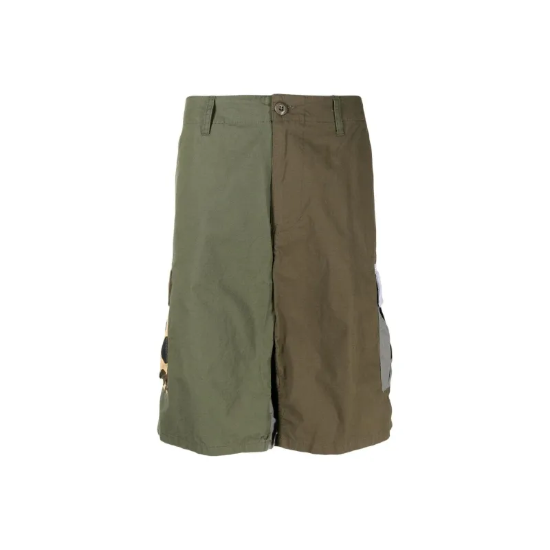 A BATHING APE Casual Shorts Men Green-0