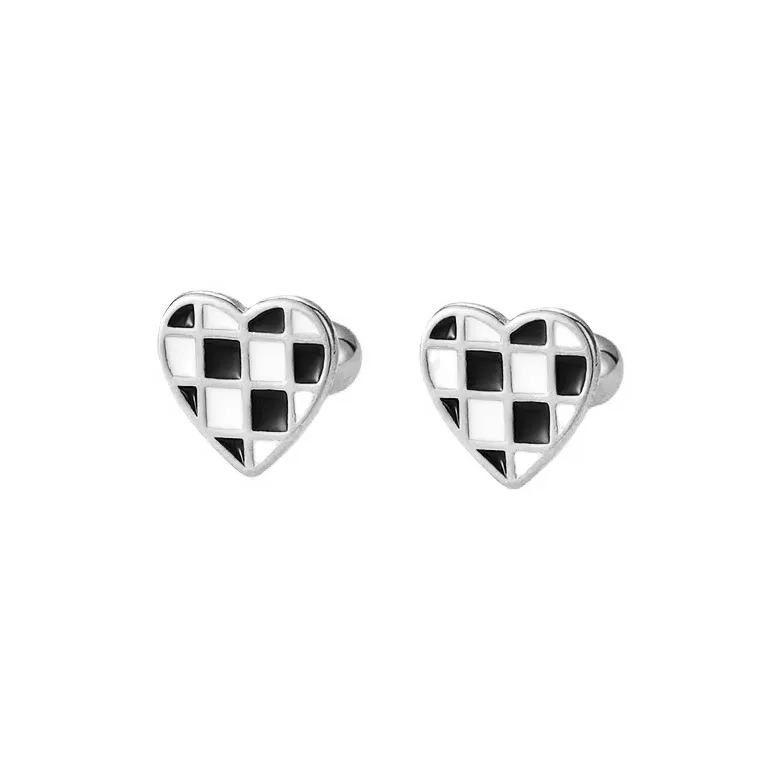 QUIET LOVE S925 Silver Stud Earrings Women's-0