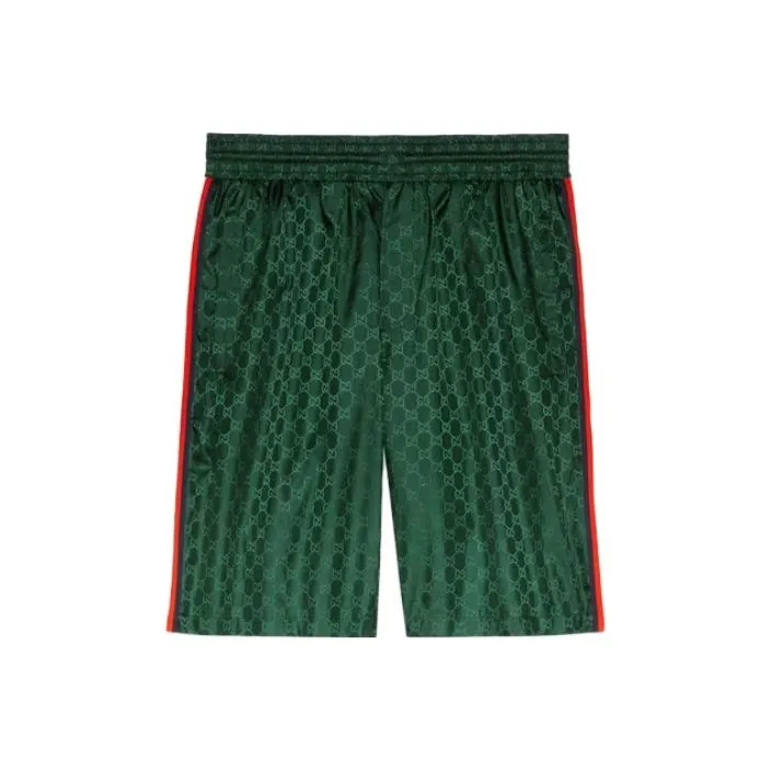 GUCCI Re Nylon Casual Shorts Men Green-0