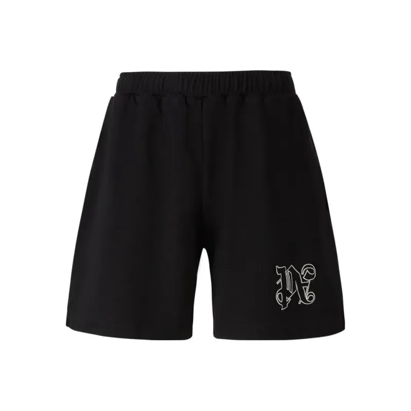 PALM ANGELS Logo Embroidered Bermuda Shorts-0