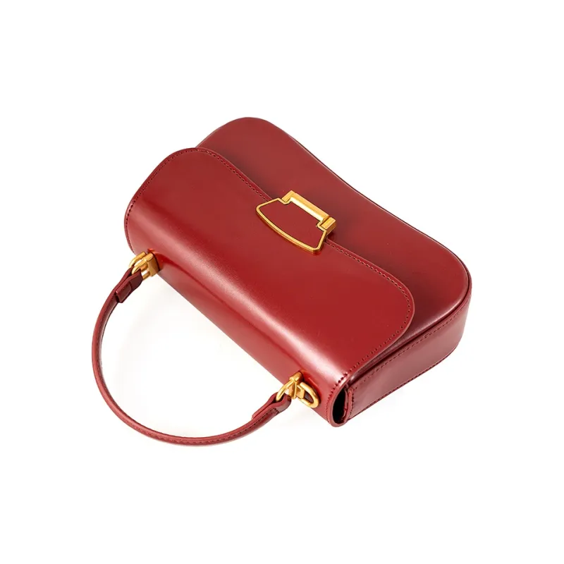 Vigno Synthetic Leather Handbag, One Shoulder, Crossbody Bag Regular Women's Red-57