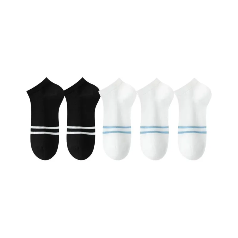 MIIOW No Show Socks Men's 5 Pack-12