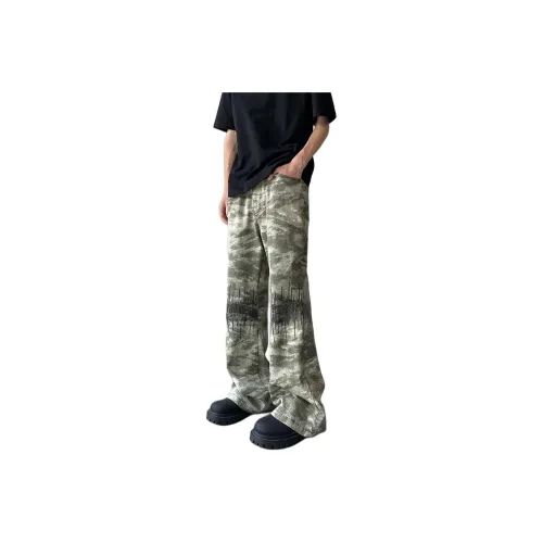 MGXEK Jeans Unisex Army Green