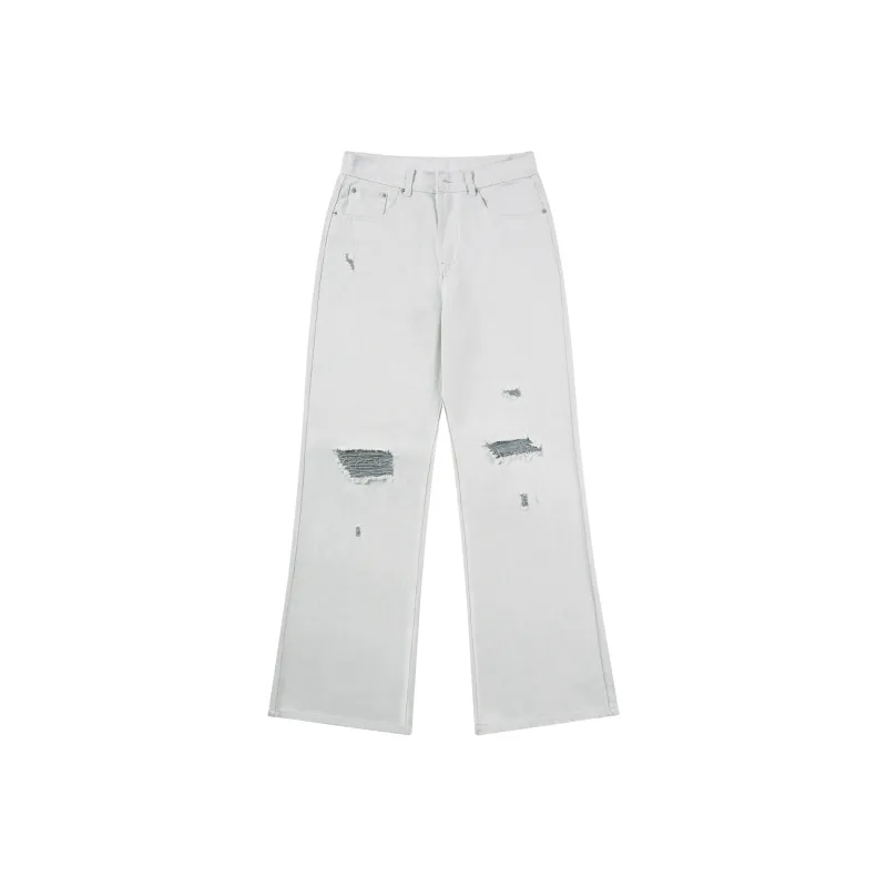 GEOFFREY B. SMALL Jeans Unisex Blue Yarn White-0
