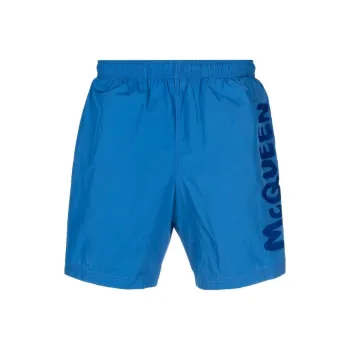 Alexander McQueen Graffiti Logo Swim Shorts