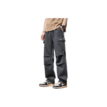 Tonlion Casual Pants Unisex Dark Gray