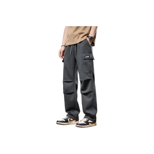 Tonlion Casual Pants Unisex Dark Gray
