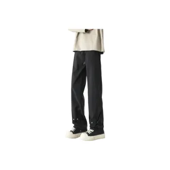 DJ.SPIRIT Casual Pants Unisex Black