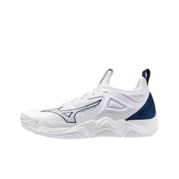 Mizuno Wave Momentum 3 Anti Slip Wear Resistant Low Top Training Shoes Unisex White