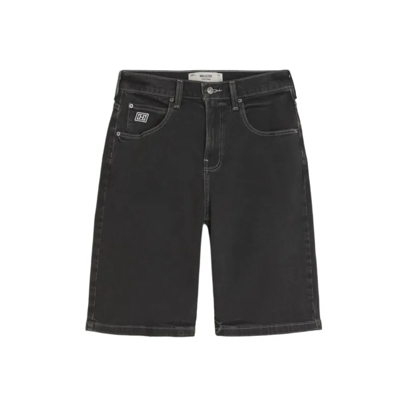 Hollister Denim Shorts Men's Black-0