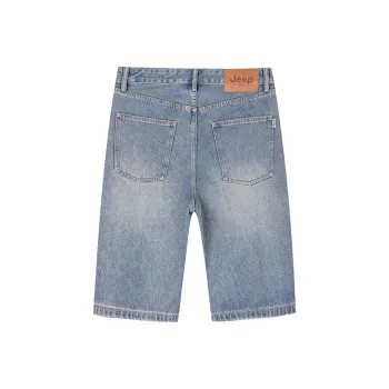 Jeep Denim Shorts Men Blue