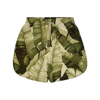 JUNGLE GURL Casual Shorts Unisex Green