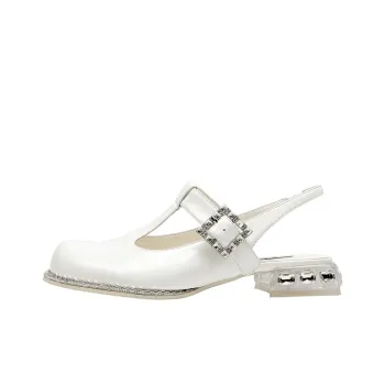 SHOESZOOO Casual Single Shoes 3cm Women's Sunset Warm White