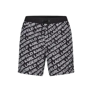 KARL LAGERFELD / Karl Lagerfeld Jeans Diagonal Logo print Swim Shorts