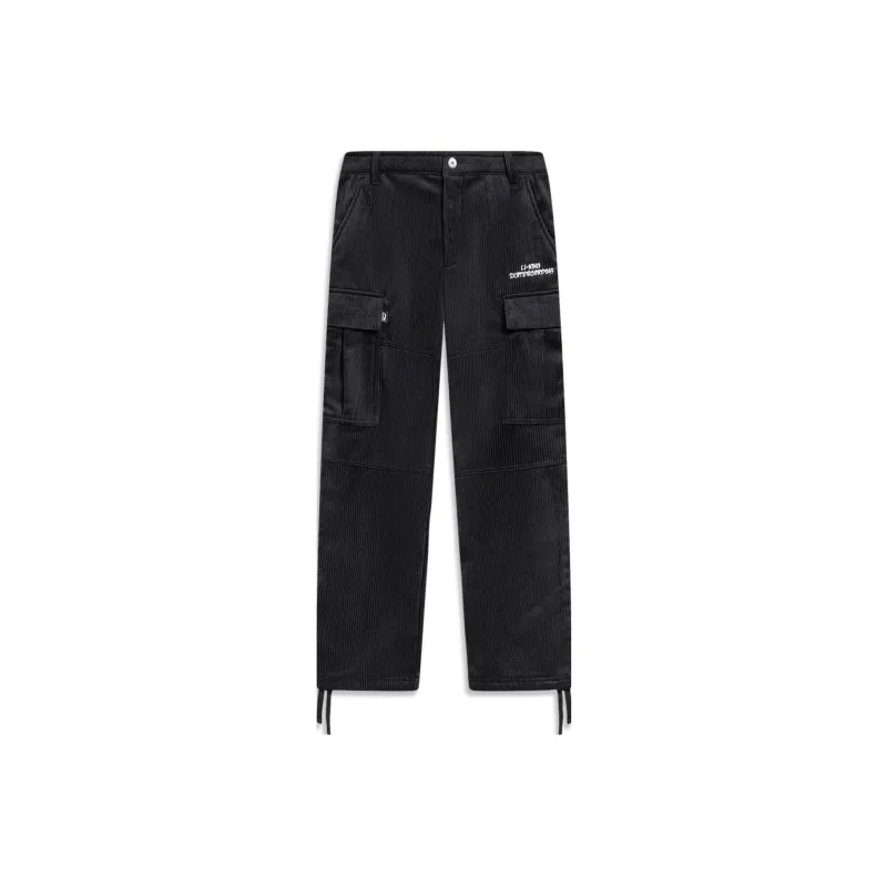 LINING Casual Pants Men Black-0