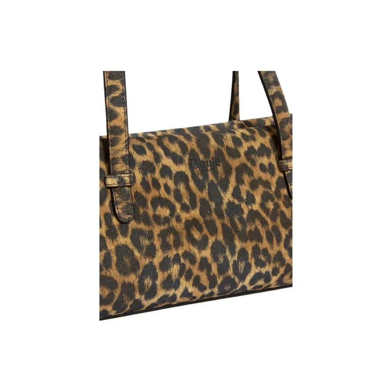Rouje Calfskin Shoulder Bag Women's Leopard Print-2