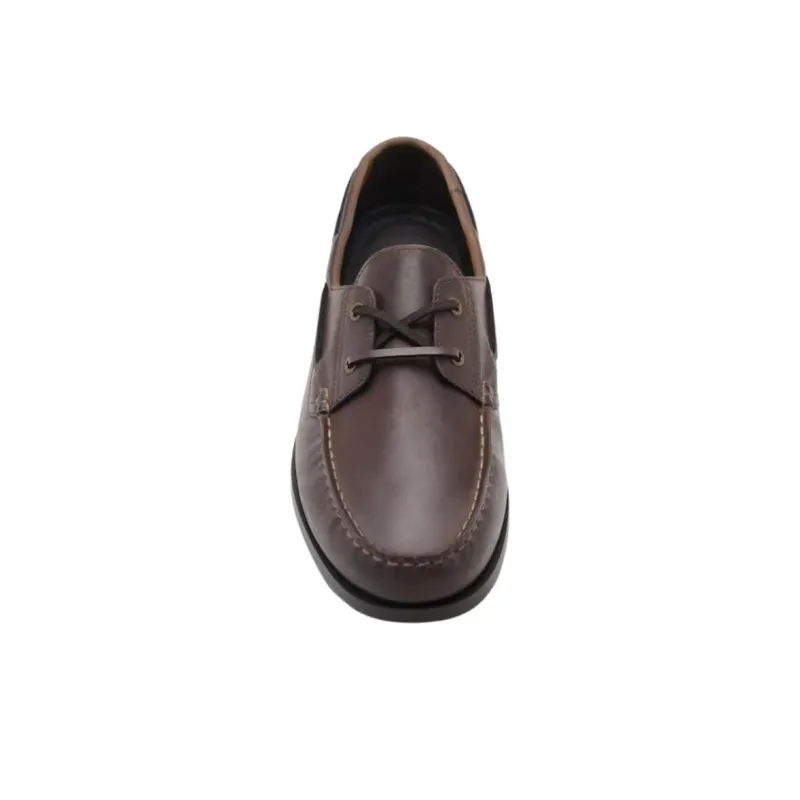 MANGO Boat Shoes Men Brown-3