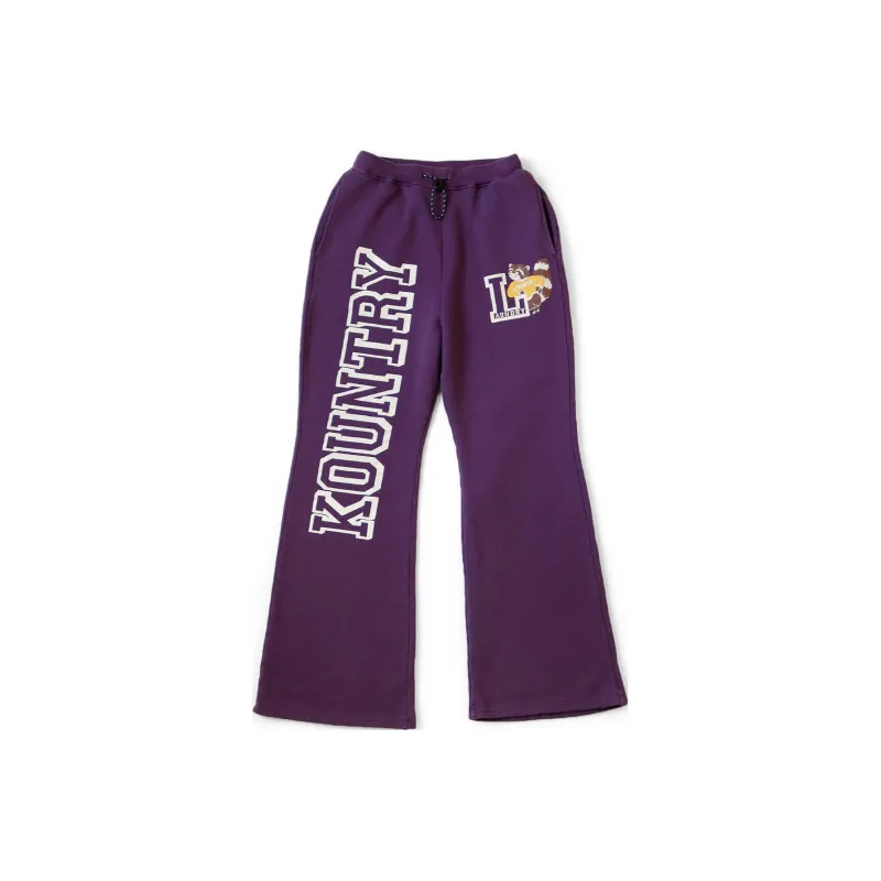 Kapital Fleece Fleece Flared Sweatpants-5