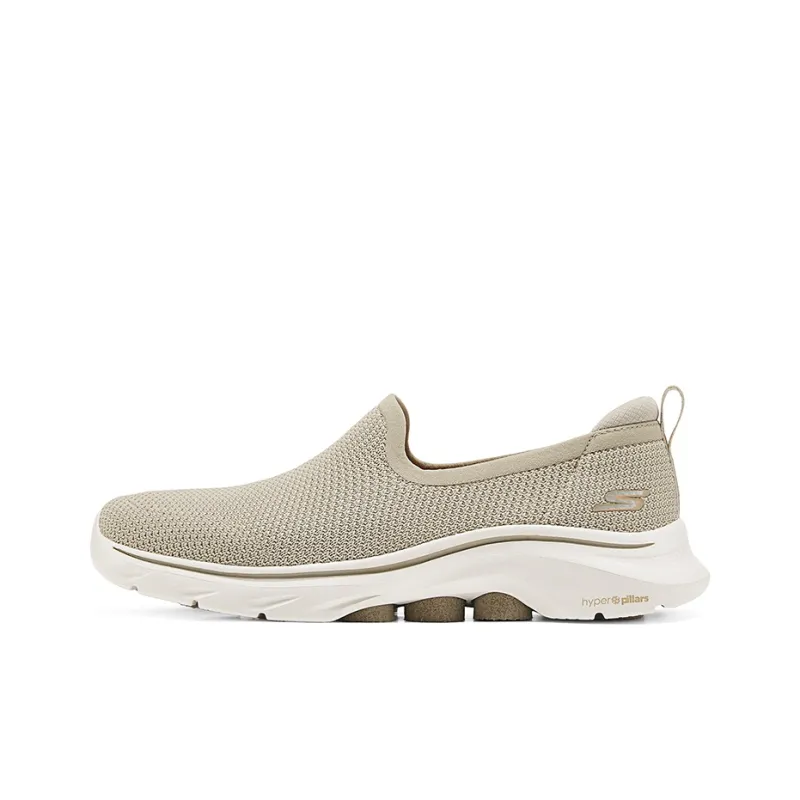 Skechers GO WALK 7 Slip Resistant Support Lightweight Rebound Low Top Casual Shoes Women's Taupe-0