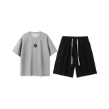Gray Top+Black Bottom