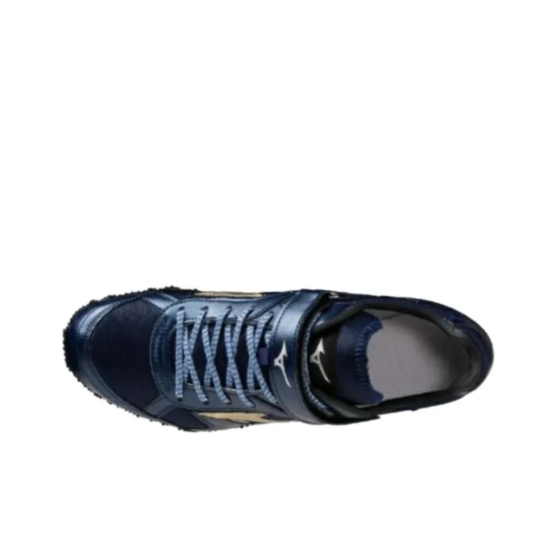 Mizuno Slip Resistant And Abrasion Resistant Functionality Blue Track And Field Shoes Unisex Low Top-2