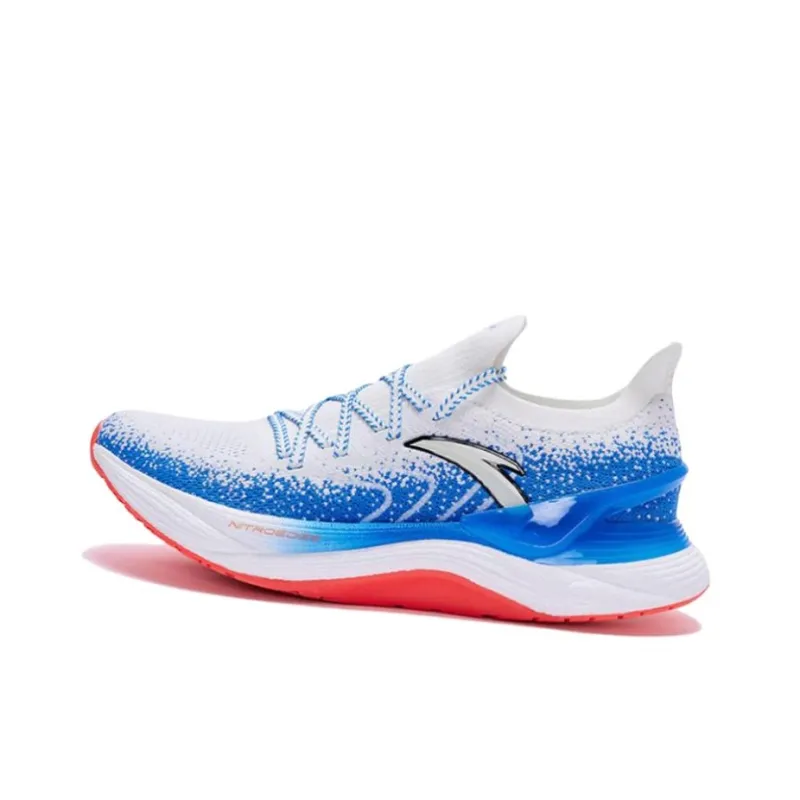 ANTA Chuang 2.0 Pro Running Shoes Men Low Top Ivory White/Medium Blue/Black-2