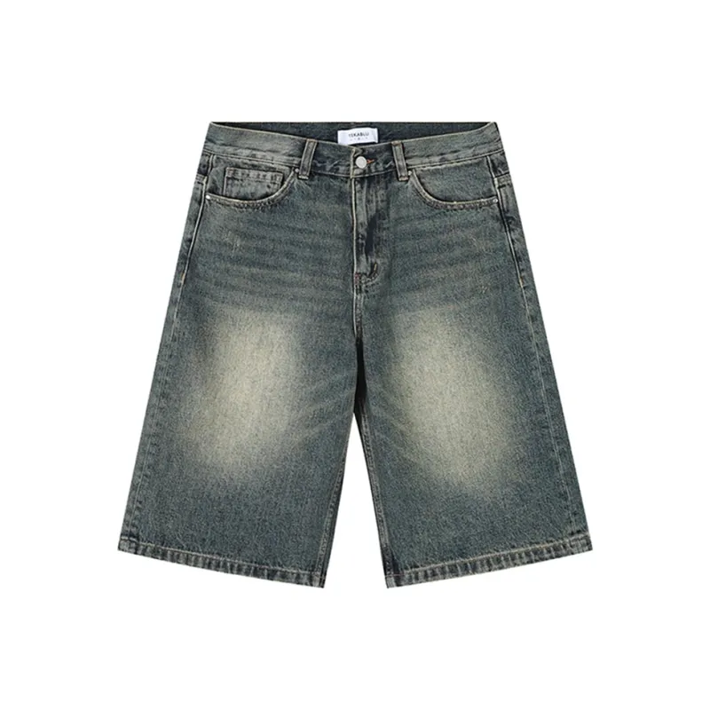 KORAKUBLUE Denim Shorts Unisex Vintage Blue-0