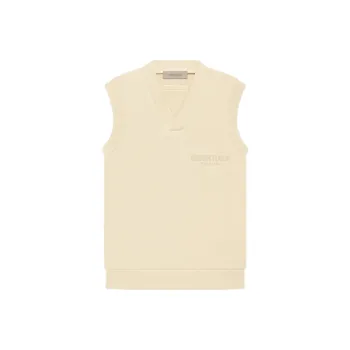 Fear Of God Essentials Women's V Neck Vest Egg Shell