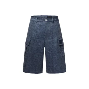 LOUIS VUITTON Oversized Cotton And Wool Blend Cargo Shorts