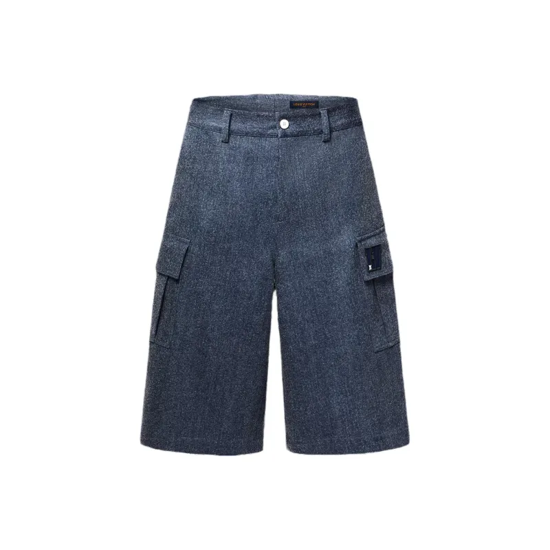 LOUIS VUITTON Oversized Cotton And Wool Blend Cargo Shorts-0