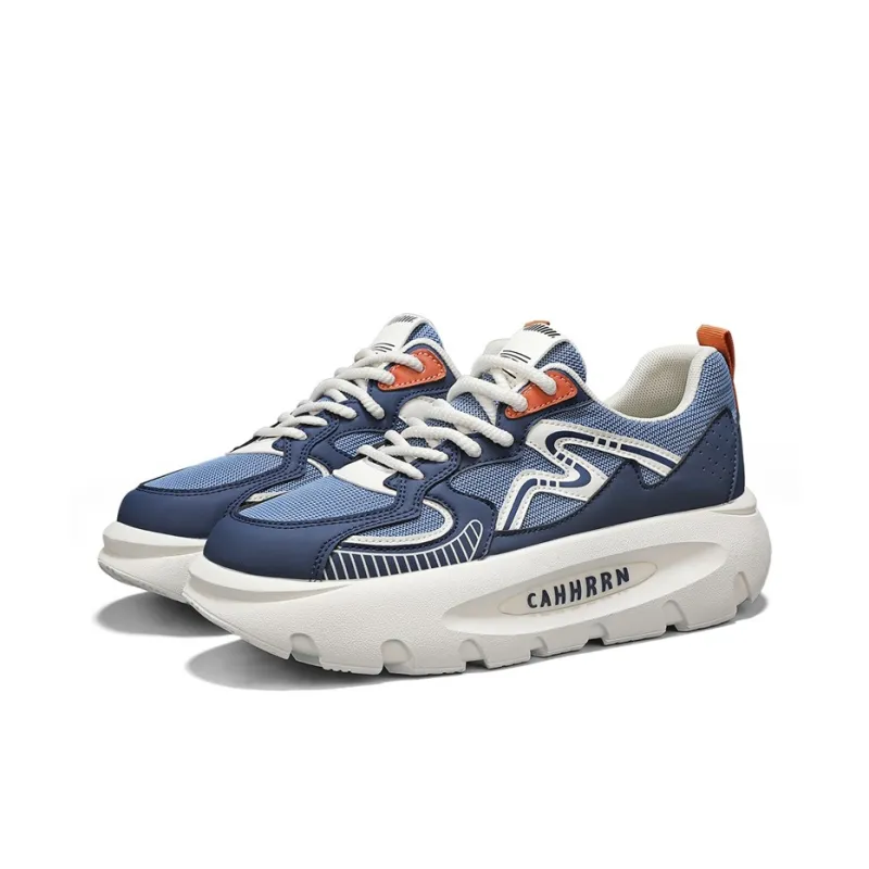 Frank Mully Abrasion Resistant Height Increasing Rebound Low Top Casual Shoes Men's-5