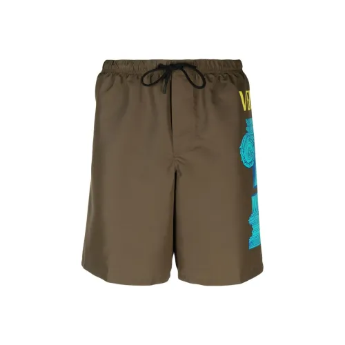 VERSACE Logo-Printed Drawstring Swimming Shorts