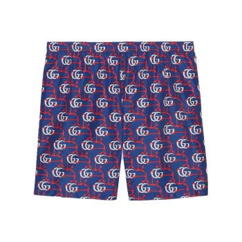 GUCCI Gg Anchor Print Swim Shorts