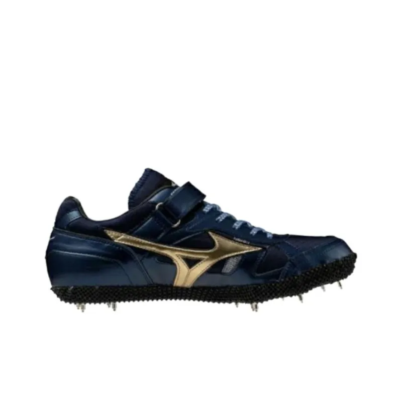 Mizuno Slip Resistant And Abrasion Resistant Functionality Blue Track And Field Shoes Unisex Low Top-1